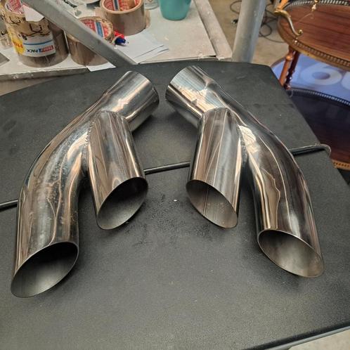 pontiac firebird trans am stainless Split Tips 76/ 81, Auto-onderdelen, Uitlaatsystemen, Pontiac, Nieuw, Ophalen of Verzenden