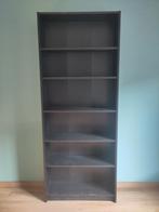 Zwarte IKEA Billy boekenkast met opzetstuk, Huis en Inrichting, Ophalen, Met plank(en), Gebruikt, 200 cm of meer
