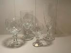 Glazenset glasservies wijnglazen borrelglazen kristal antiek, Huis en Inrichting, Keuken | Servies, Glas of Glazen, Ophalen of Verzenden