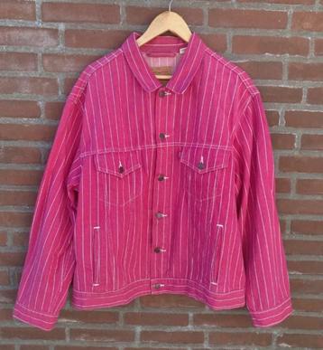 Levi’s Supreme denim trucker jacket spijkerjas xl magenta beschikbaar voor biedingen