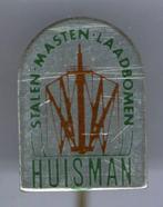 Huisman stalen masten laadbomen blik speldje ( U_548 ), Verzenden, Zo goed als nieuw, Transport, Speldje of Pin