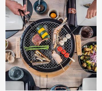 Tafel BBQ rond nu van 199 voor 99 euro / nog 2 stuks beschikbaar voor biedingen