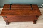 Antieke houten dekenkist, Minder dan 50 cm, Gebruikt, 50 tot 100 cm, Eikenhout