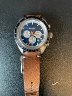 Fossil Herenhorloge, Leer, Staal, Polshorloge, Ophalen of Verzenden