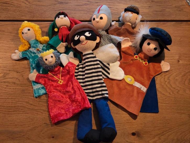 Schitterende handpoppen, Kinderen en Baby's, Speelgoed | Poppen, Zo goed als nieuw, Overige typen, Ophalen of Verzenden