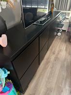 Zwart Dressoir - TV Meubel, Ophalen, Overige materialen, Gebruikt, 150 tot 200 cm