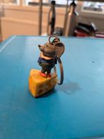 Vintage Muis op Kaas Sleutelhanger, Ophalen of Verzenden