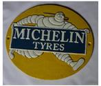Gietijzeren wandplaat Michelin tyres, Reclamebord, Nieuw, Ophalen of Verzenden, Info