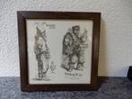 Wandtegel keramiek, etsen van Rembrandt, ingelijst, Ophalen of Verzenden