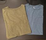 2 Shirts korte mouw 170/176 - Blauw & Groen, Kinderen en Baby's, Kinderkleding | Maat 170, Gebruikt, WE, Ophalen of Verzenden