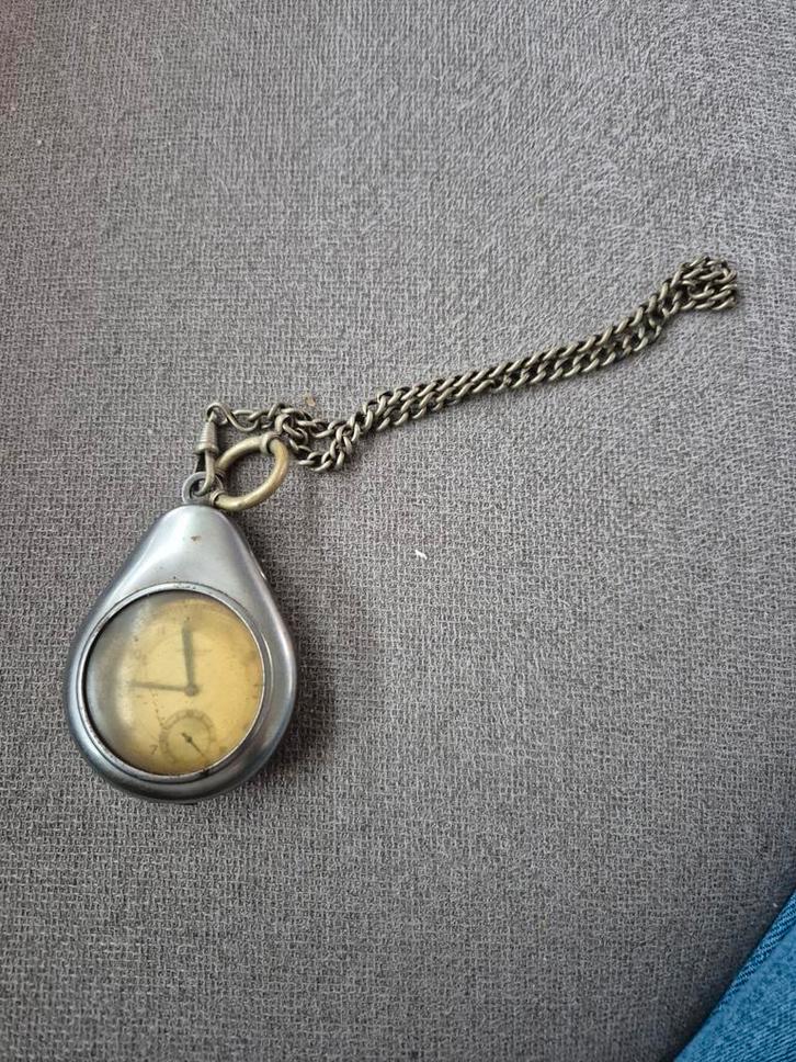 Zakhorloge 25 jaar Dienstverband Staatsmijnen, Sieraden, Tassen en Uiterlijk, Horloges | Antiek, Overige merken, Staal, Ophalen of Verzenden