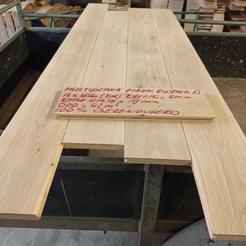 Multiplank eiken houten vloer 42m2, 16cm br. 100% renovatie beschikbaar voor biedingen