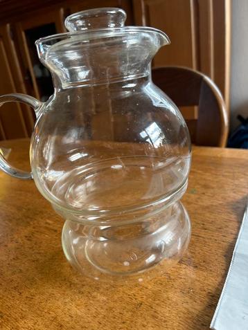 Glazen Theepot met Deksel & Warmhouder beschikbaar voor biedingen