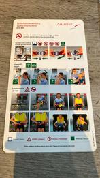 Austrian B737 safety card, Ophalen of Verzenden, Zo goed als nieuw, Kaart, Foto of Prent