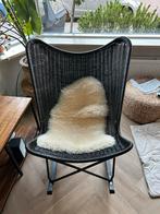 Zwarte Riet Schommelstoel - HK living, Huis en Inrichting, Stoelen, Ophalen, Zwart, Riet of Rotan, HK living