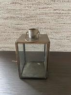 Lantaarntje, antiek goud kleur 8x8x 12 cm, Ophalen of Verzenden, Zo goed als nieuw