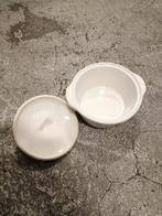 MOET NU WEG!! STEVIGE WITTE OVENSCHAAL | ROBUST OVEN BOWL, Nieuw, Ophalen of Verzenden, Overige stijlen, Glas