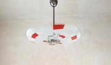 Midcentury Vintage Plafondschaal, glas, gekleurde modellen beschikbaar voor biedingen