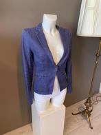 Linnen jasje colbert blazer van Object maat 34 XS, Douwenmaat 8-3 Meppel, Info@again.nu, Blauw, Object