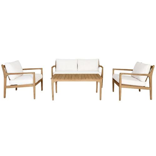 by fonQ Santorini Loungeset alleen stoelen, Tuin en Terras, Tuinsets en Loungesets, Nieuw, Loungeset, Hout, 2 zitplaatsen, Stoel