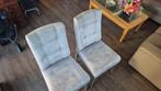 2 Eetkamerstoelen Suede Eijerkamp - De Kenner Weet!, Twee, Ophalen of Verzenden, Zo goed als nieuw, Stof