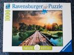 Ravensburger,Natuur Editie,1000 stukjes ,Mystiek Licht, Ophalen of Verzenden, 500 t/m 1500 stukjes, Zo goed als nieuw, Legpuzzel