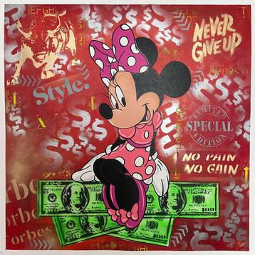 Addiel Arturo  - Minnie Mouse never give up, no pain no gain beschikbaar voor biedingen