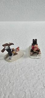 Luville kinderen in de sneeuw kerstdorp kerst poppetjes, Diversen, Kerst, Ophalen of Verzenden