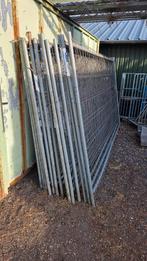 14 Gebruikte bouwhekken met kunststof blokken, Ophalen, Gebruikt, IJzer, Gaashekwerk