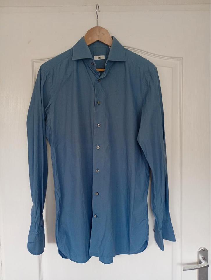 100hands overhemd, Kleding | Heren, Overhemden, Zo goed als nieuw, Halswijdte 39/40 (M), Blauw, Ophalen of Verzenden