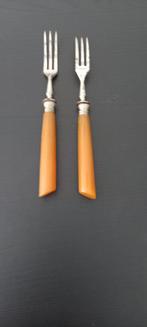 2 antieke vorkjes, Antiek en Kunst, Antiek | Bestek, Ophalen of Verzenden