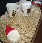 2 porseleinen Reichenbach "vadertje winter"mokken 2004, Diversen, Kerst, Ophalen of Verzenden