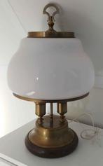 Staande lamp wit glas, Huis en Inrichting, Lampen | Vloerlampen, Ophalen, Zo goed als nieuw, Minder dan 100 cm, Klassiek