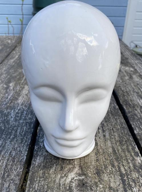 Leuk Aardewerk Hoofd - vintage retro koptelefoon mid century, Antiek en Kunst, Antiek | Keramiek en Aardewerk, Ophalen of Verzenden