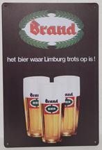 Brand bier waar Limburg trots op is reclamebord van metaal