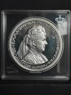 Zilveren penning koningin Emma, Nederland, Ophalen of Verzenden, Zilver