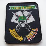 The Clash mooie vintage 1982 straight to hell patch c292, Verzenden, Nieuw, Kleding