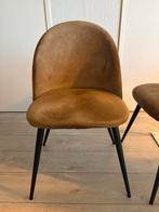 Eetkamer stoelen 4 stuks, Huis en Inrichting, Stoelen, Ophalen, Kunststof, Bruin, Zo goed als nieuw