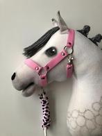 halsterset hobbyhorse / stokpaard roze mix (r-w-zw), Ophalen of Verzenden, Nieuw