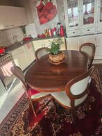 Mooi stevig  eetkamer met 4 stoelen, Huis en Inrichting, Complete eetkamers, Ophalen of Verzenden, 4 tot 6 stoelen