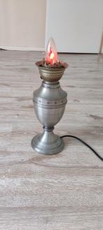 Antieke tinnen lamp, Antiek en Kunst, Ophalen
