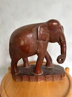 Prachtig mooie grote houten olifant prachtig houtsnijwerk, Ophalen
