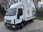 Iveco ML75E16 Eurocargo bakwagen Meubelbak Laadklep Dholland, Euro 5, Stof, Zwart, Iveco