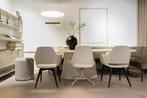 Betonlook eettafel 300 cm – licht taupe kleur, Ophalen, 200 cm of meer, Zo goed als nieuw, Vijf personen of meer