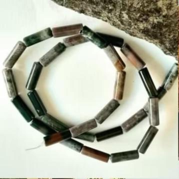 Streng Indian Agaat edelsteen tube kralen 4x13 mm beschikbaar voor biedingen