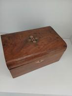 Juwelen kist hout met inleg ca 1875, Ophalen of Verzenden