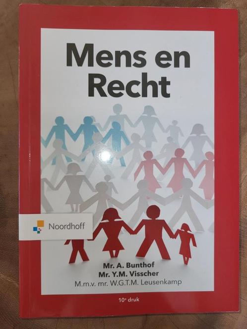 Mensen en Recht - Bunthof, Visscher, Leusenkamp - 10e druk, Boeken, Studieboeken en Cursussen, Gelezen, HBO, Gamma, Ophalen of Verzenden