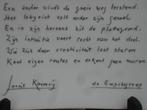 Keramiek schaal met gedicht Gerrit Komrij, Antiek en Kunst, Ophalen of Verzenden