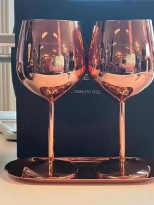 NIEUW! Summerlier onbreekbaar wijnglazen rosé goud €12,99, Verzamelen, Glas en Borrelglaasjes, Nieuw, Overige typen, Ophalen of Verzenden