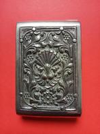 Mooie Kleine Oude Zilveren Sigarettenkoker met 2 Pauwen, Antiek en Kunst, Antiek | Goud en Zilver, Verzenden, Zilver